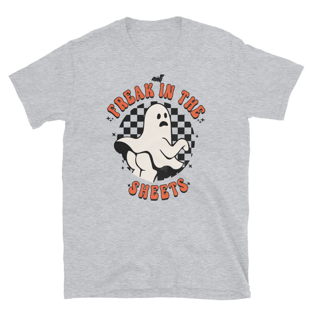 Freak in the Sheets, Retro Halloween Fit Unisex Soft style T-Shirt