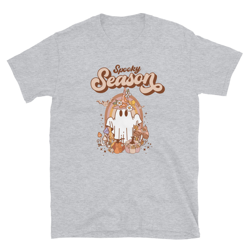 Spooky Season Retro Ghost Fit Unisex Softstyle T-Shirt