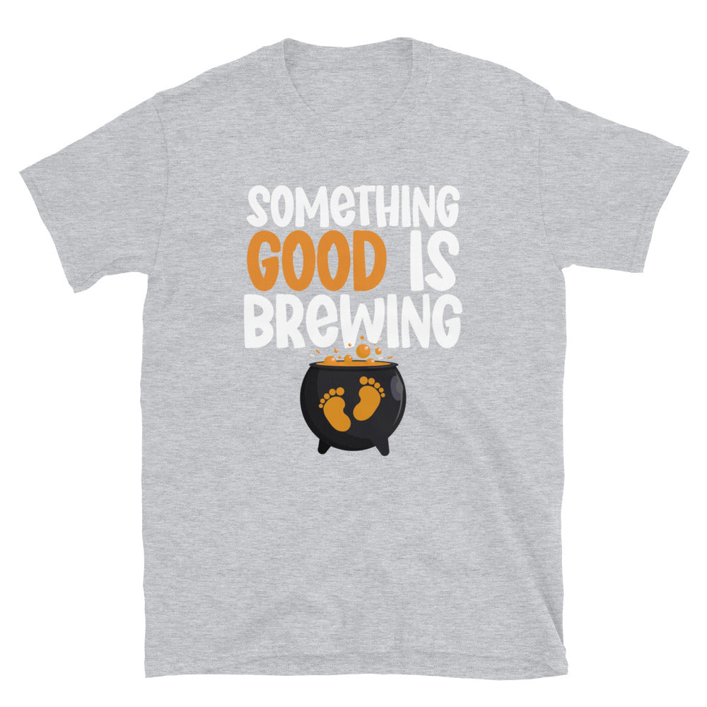 Something Good Is Brewing, Halloween Fit Unisex Softstyle T-Shirt