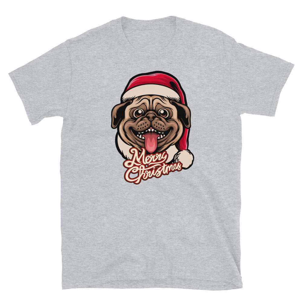 Cute Pug, Merry Christmas