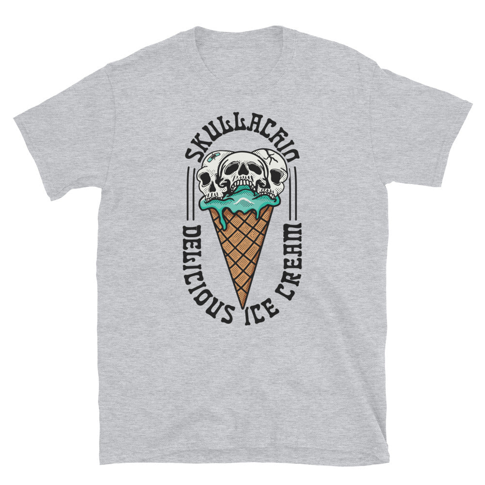 Skullachio skull ice cream vintage Fit Unisex Softstyle T-Shirt