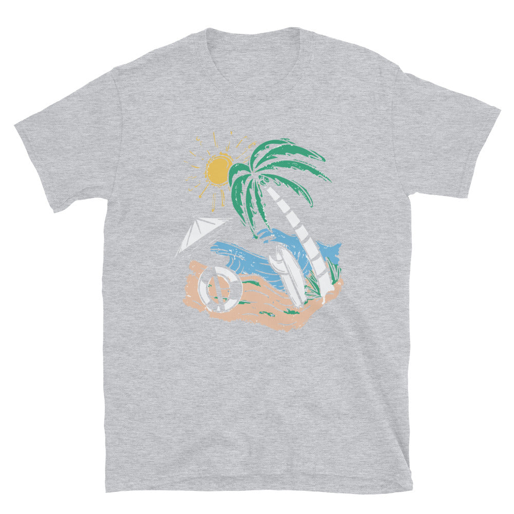 Summer Retro Surf Fit Unisex Softstyle T-Shirt