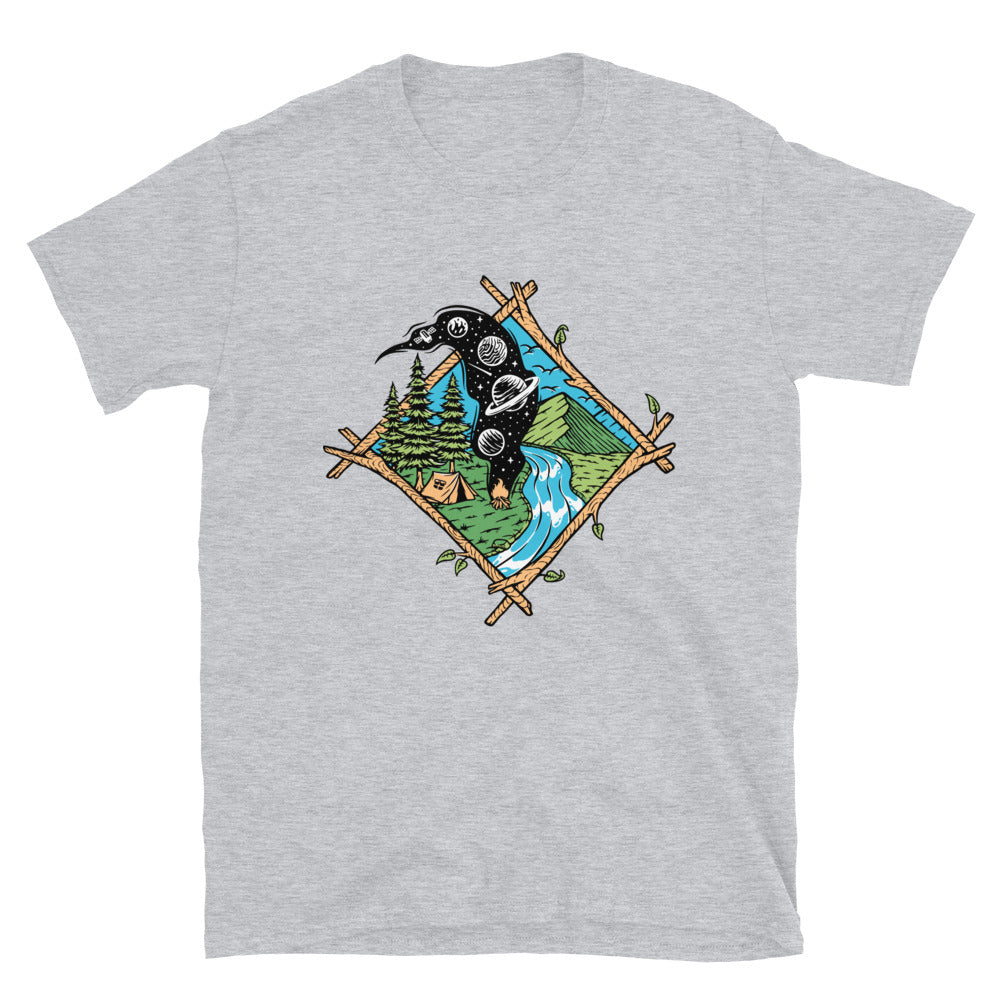 The Universe at the Campfire Fit Unisex Softstyle T-Shirt