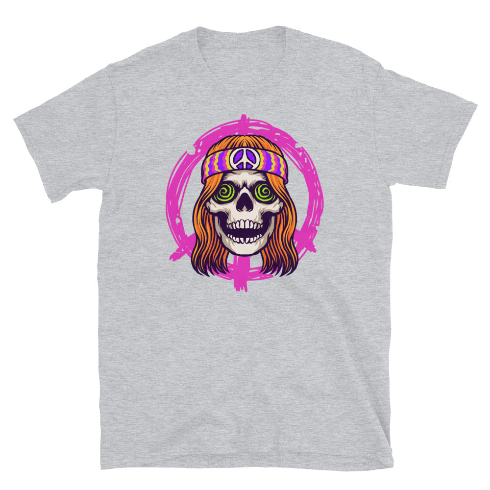 Happy Hippie Psychedelic Skull