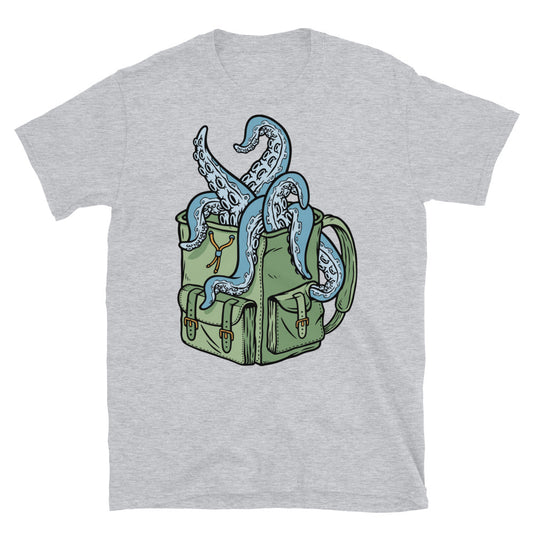 Octopus comes out of the bag Fit Unisex Softstyle T-Shirt