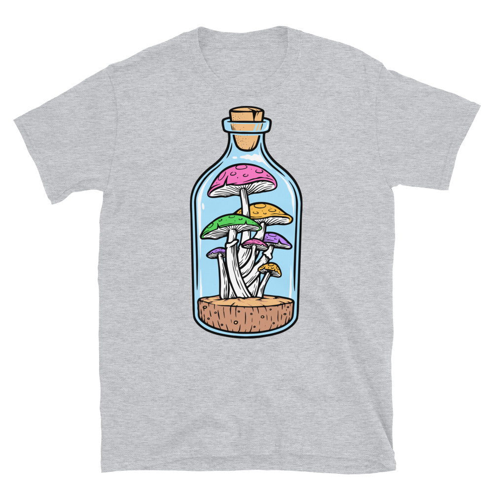 Setas en la botella Fit Unisex Softstyle Camiseta