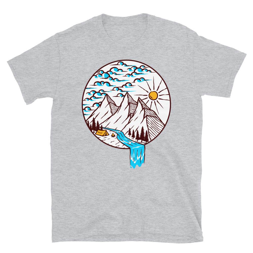 Nature mountain Fit Unisex Softstyle T-Shirt