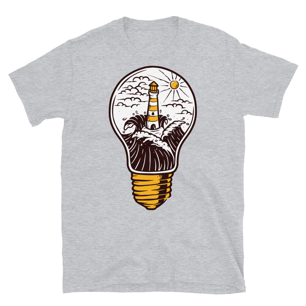 Lighthouse and lamp Fit Unisex Softstyle T-Shirt