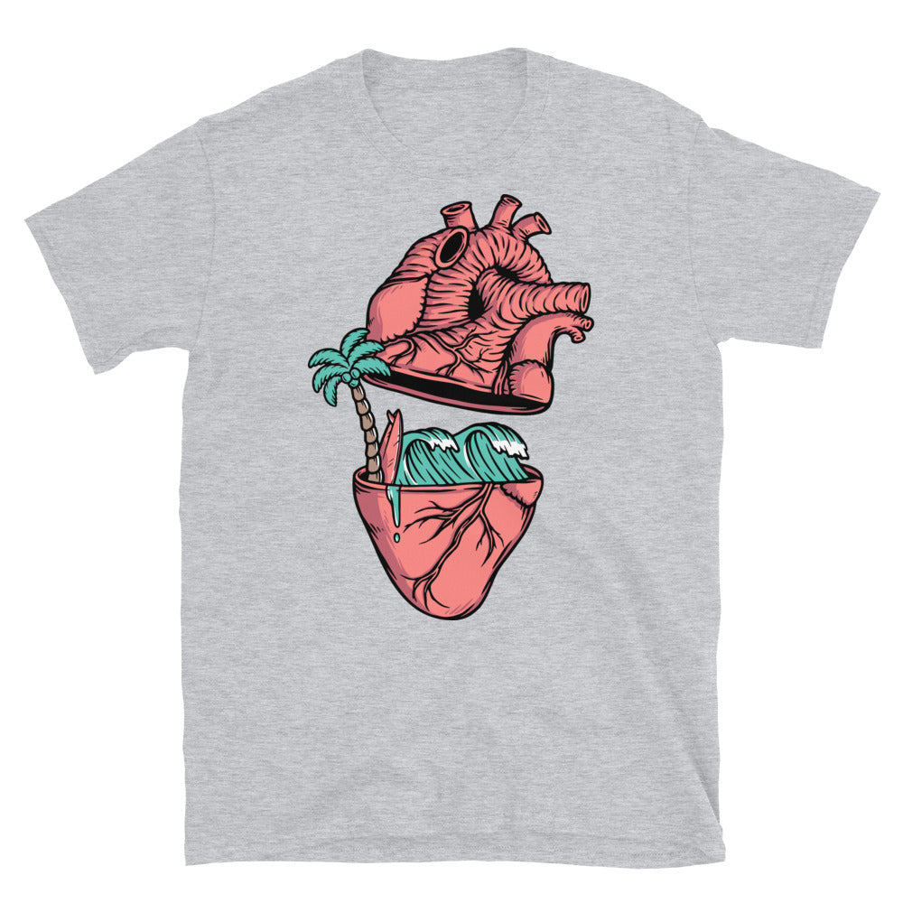 The beach in my heart Fit Unisex Softstyle T-Shirt