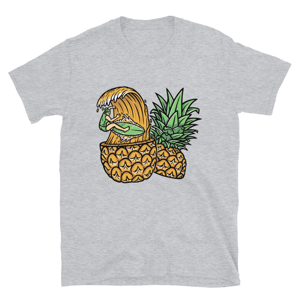 Surfeando en piña Fit Unisex Softstyle Camiseta