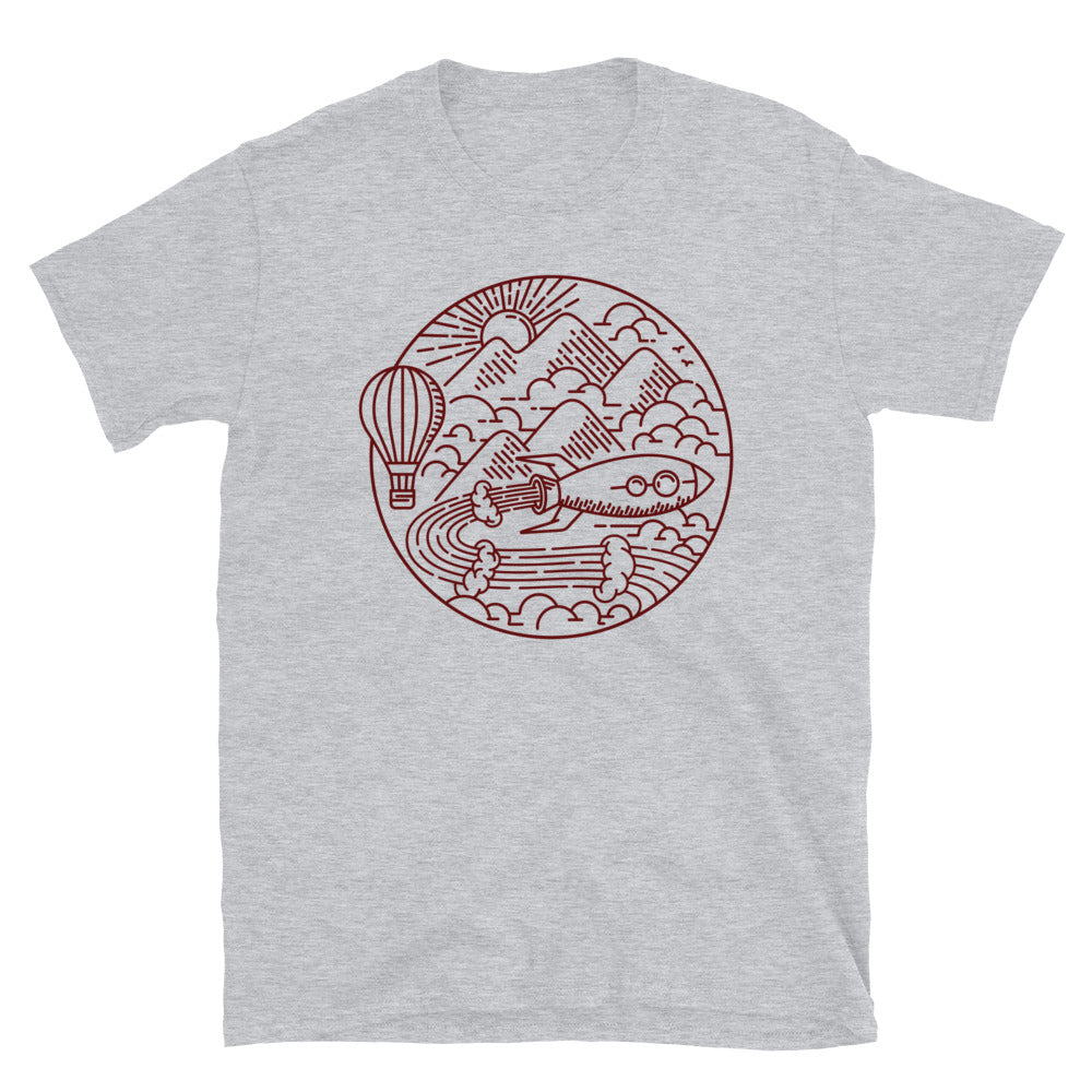 Adventuring with Rockets - Fit Unisex Softstyle T-Shirt