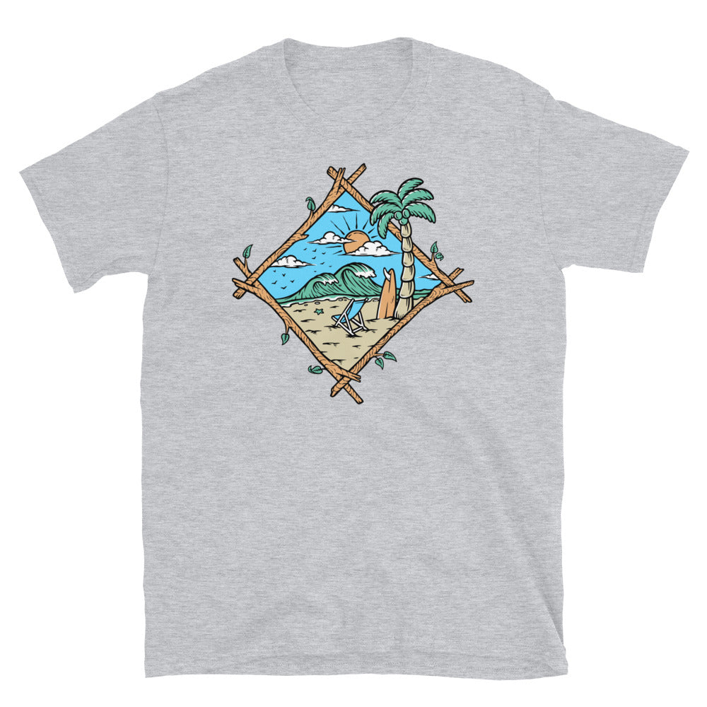 Beach Scenery - Fit Unisex Softstyle T-Shirt