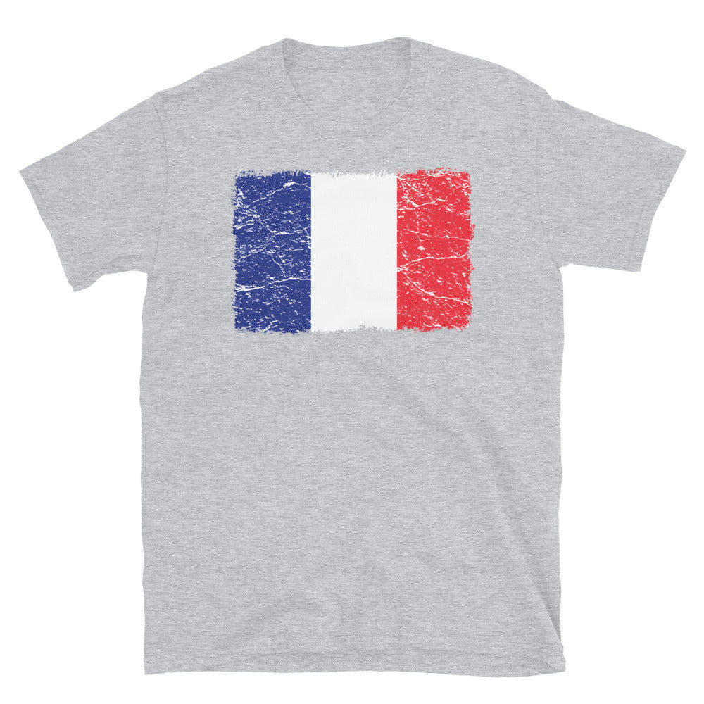 France Flag - Fit Unisex Softstyle T-Shirt