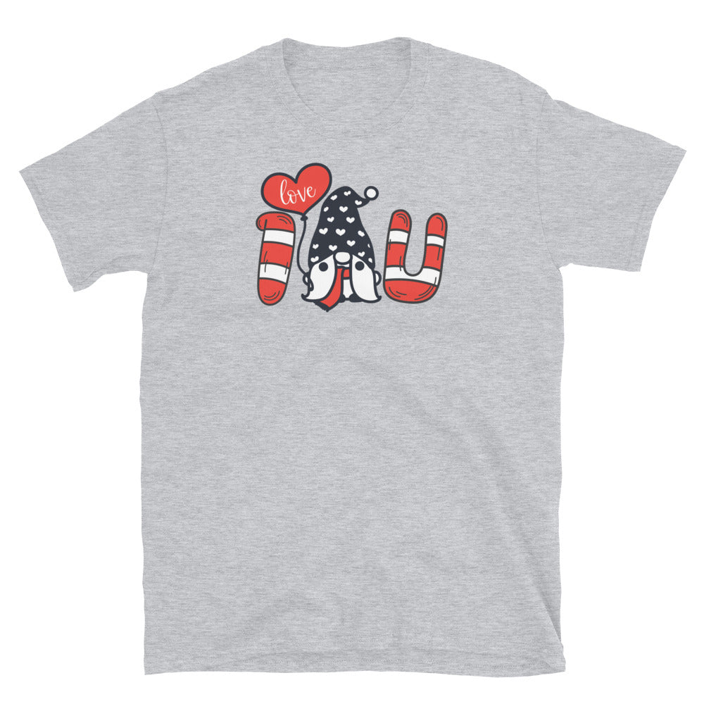 I Love You Gnome Valentine - Fit Unisex Softstyle T-Shirt