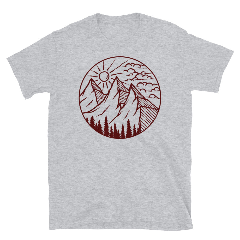 Natural mountain scenery Fit Unisex Softstyle T-Shirt