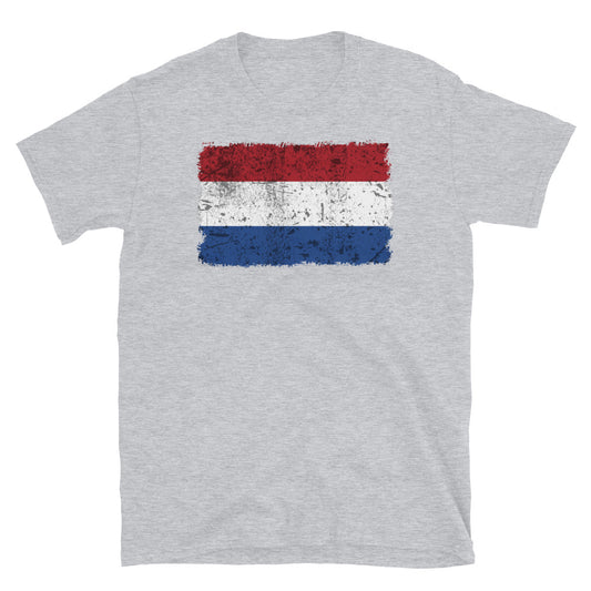 Camiseta Softstyle unisex con bandera de Países Bajos