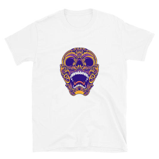 Camiseta unisex Softstyle con cabeza de calavera de ajuste clásico