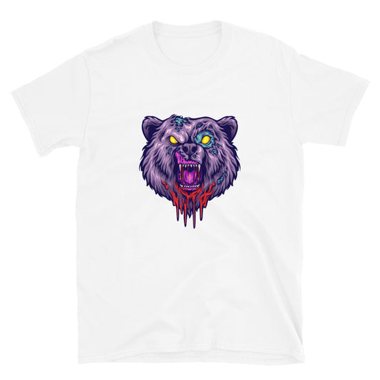 Monstruo cabeza de oso aterrador Fit Unisex Softstyle camiseta