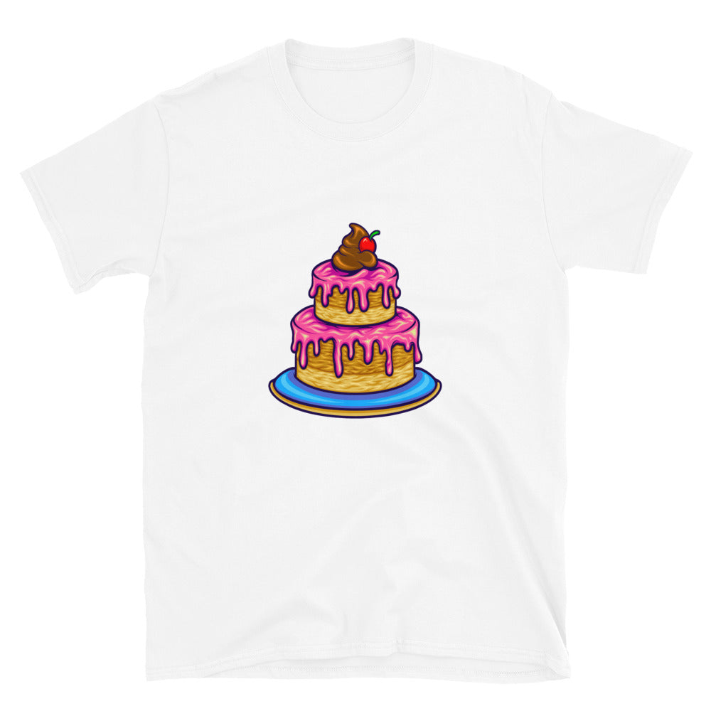 Strawberry birthday cherry cake Fit Unisex Softstyle T-Shirt