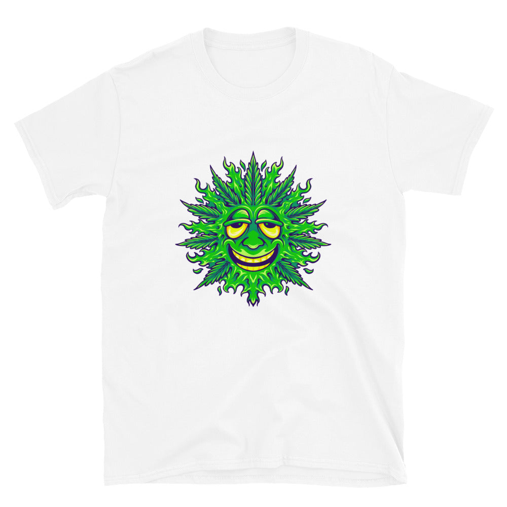 Unkrautblatt süßes Emoji-Lächeln Fit Unisex Softstyle T-Shirt