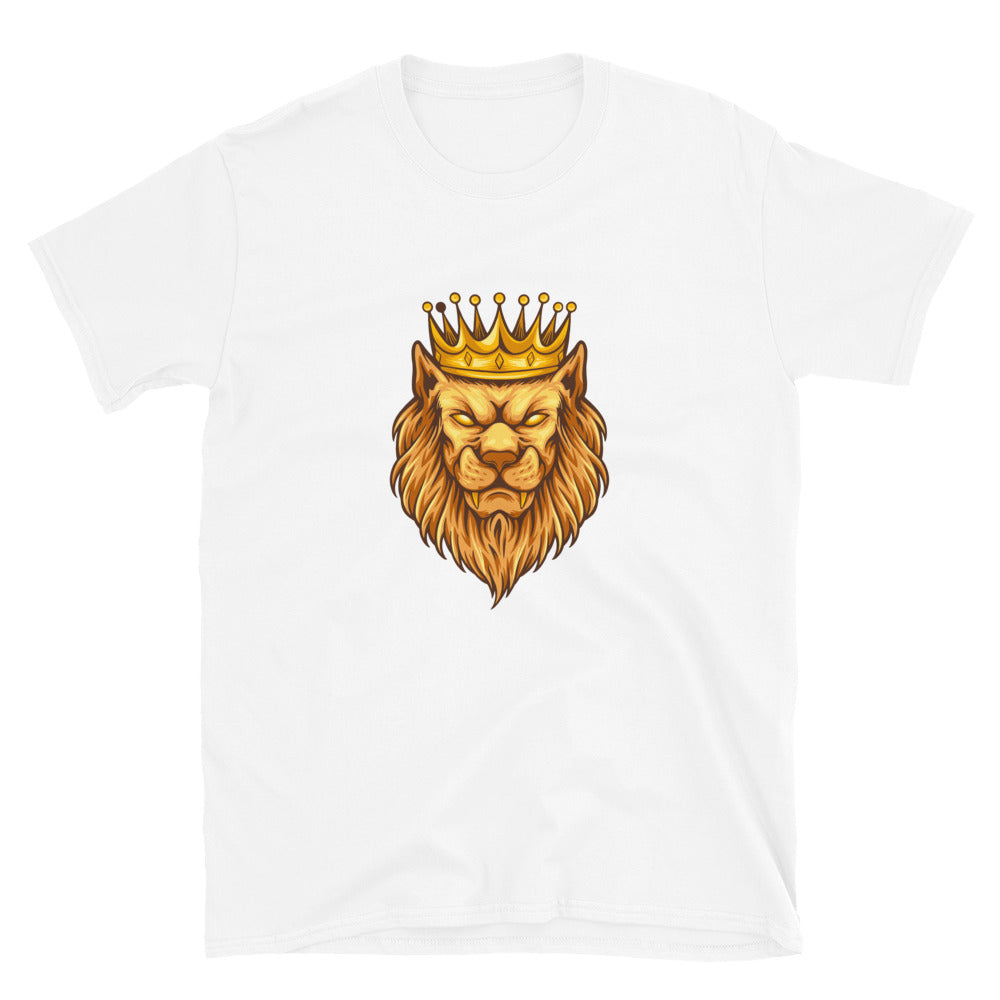 Vintage elegant lion king crown Fit Unisex Softstyle T-Shirt