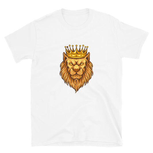 Vintage elegante corona del rey león Fit Unisex Softstyle Camiseta