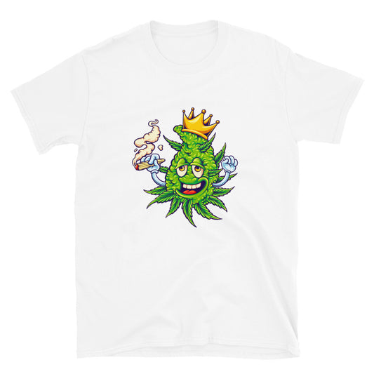 Unkrautkrone mit rauchendem Marihuana. Fit Unisex Softstyle T-Shirt