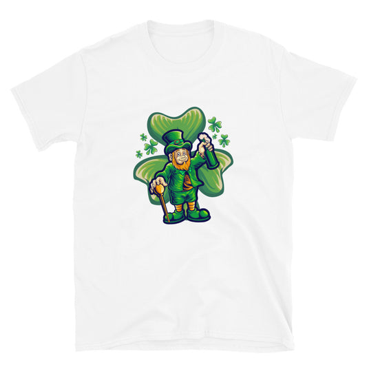 St. Patricks Day mit Kleeblatt Fit Unisex Softstyle T-Shirt