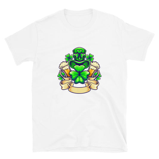 St patricks hat beer day vintage Fit Unisex Softstyle T-Shirt