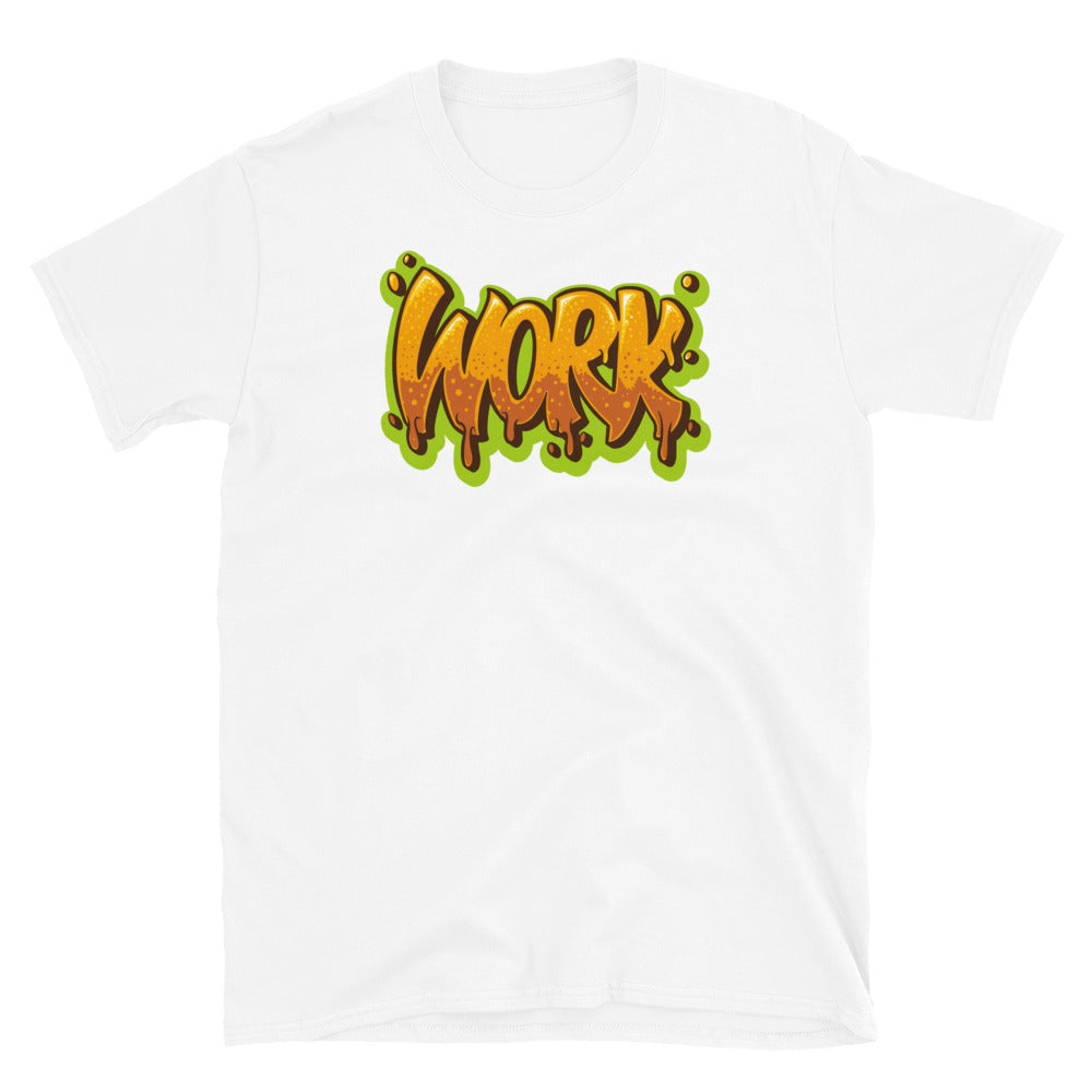 Work Text Hip Hop Style Hand Drawn Fit Unisex Softstyle T-Shirt