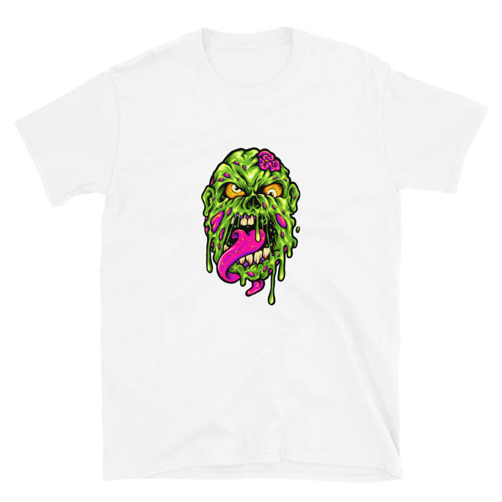 Zombie Head Horror Cartoon Fit Camiseta unisex de estilo suave