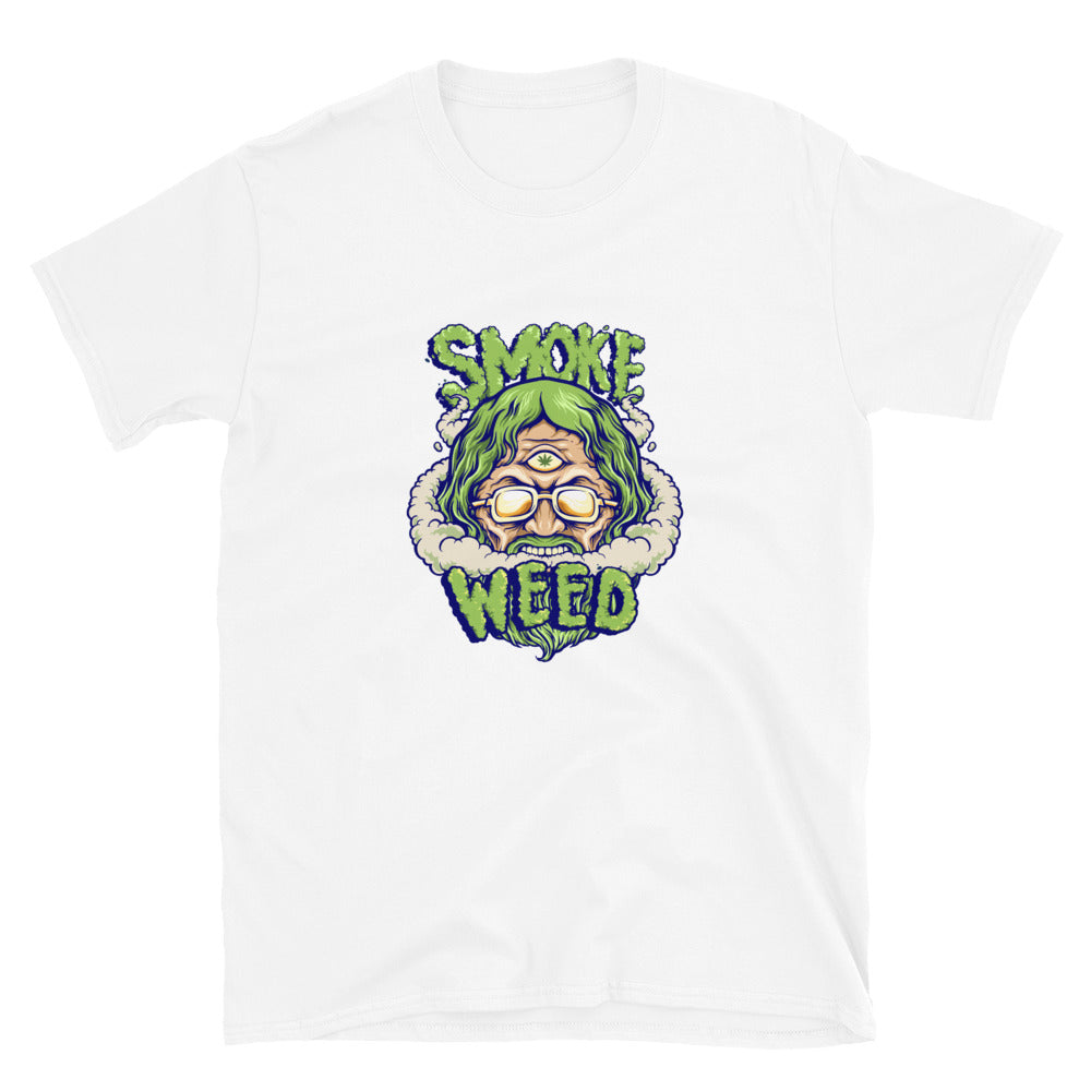 Smoke Hippie Weed Vintage Mascot Fit - Camiseta unisex de estilo suave