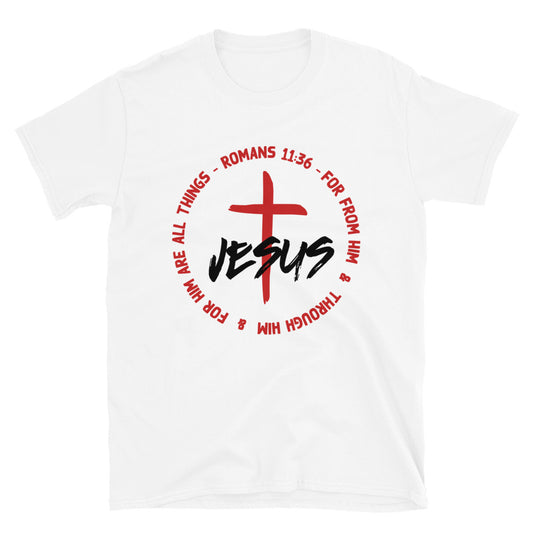 Romans 1136 Scripture Verse Fit Unisex Softstyle T-Shirt