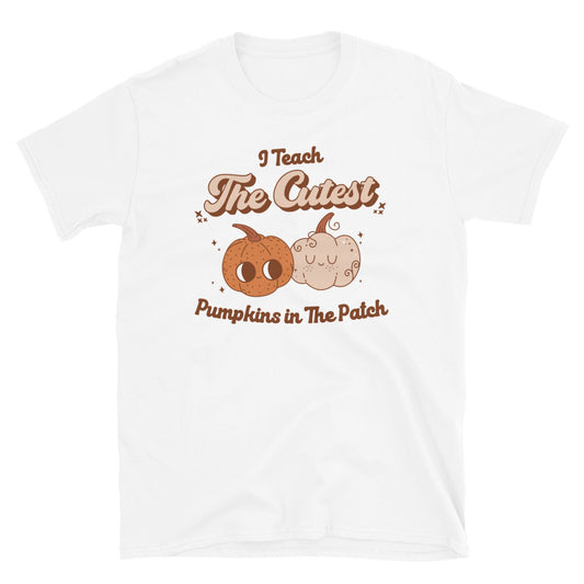 I teach The Cutest Pumpkins in the Patch Fit Unisex Soft style T-ShirtI teach The Cutest Pumpkins in the Patch - Fit Unisex Soft style T-Shirt