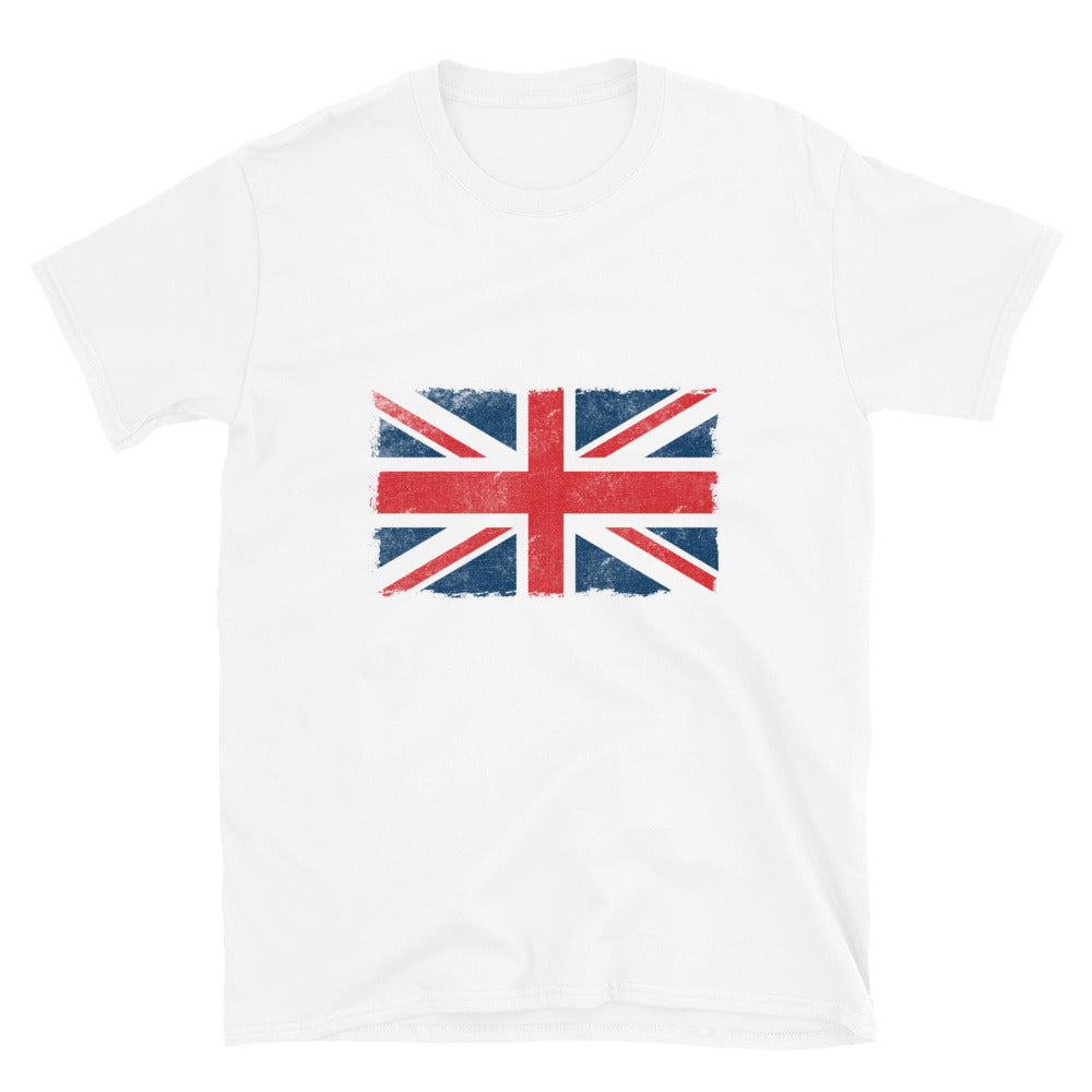 UK Flag Grunge Fit Unisex Softstyle T-Shirt