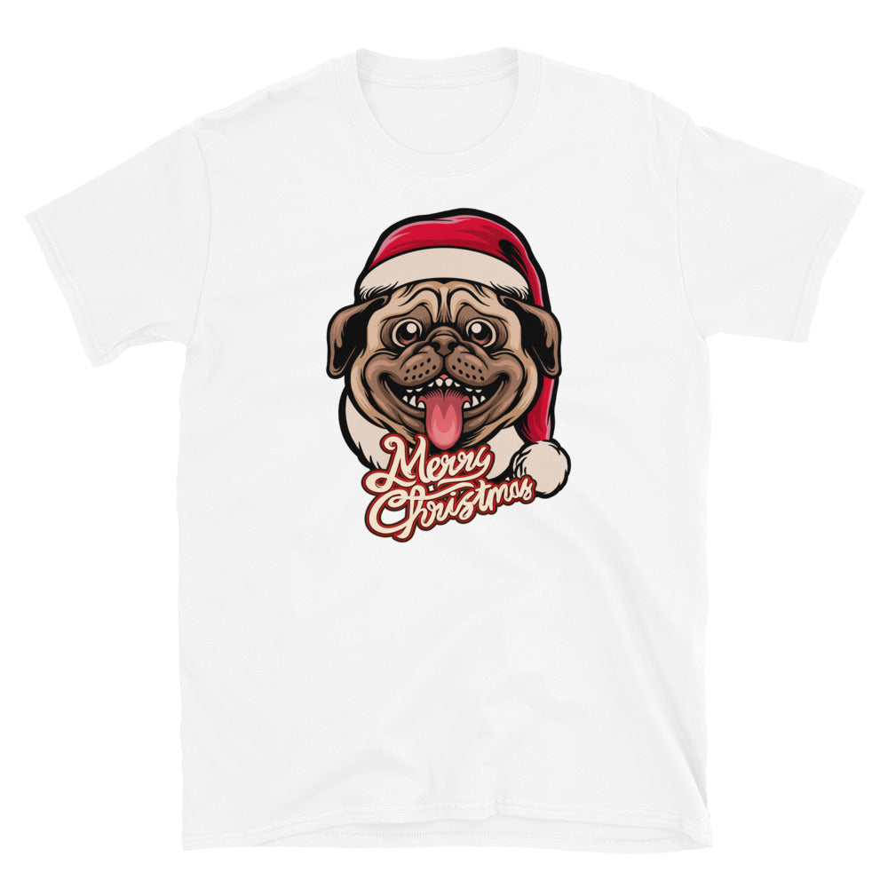 Cute Pug, Merry Christmas