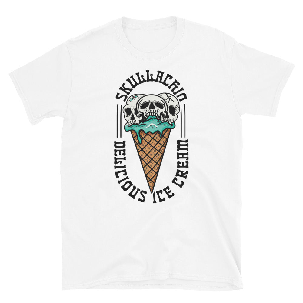 Skullachio skull ice cream vintage Fit Unisex Softstyle T-Shirt