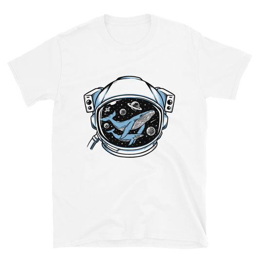 Ballena en casco de astronauta Fit Unisex Softstyle Camiseta