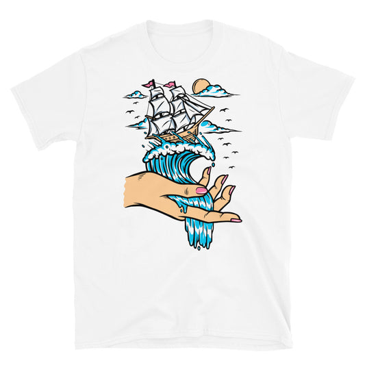 Toma el control de un mar, aventura Fit Unisex Softstyle Camiseta