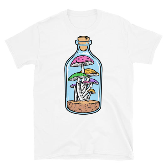 Setas en la botella Fit Unisex Softstyle Camiseta