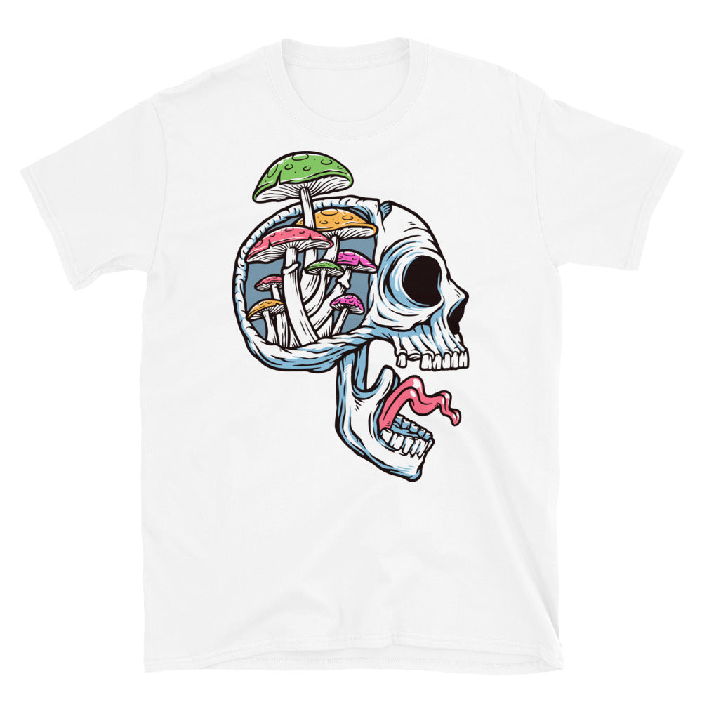 Skull and mushroom Fit Unisex Softstyle T-Shirt