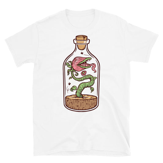 Planta monstruosa en una botella Fit Unisex Softstyle Camiseta