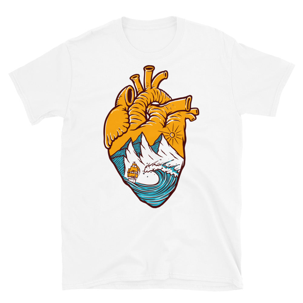 Sailing in my heart Fit Unisex Softstyle T-Shirt