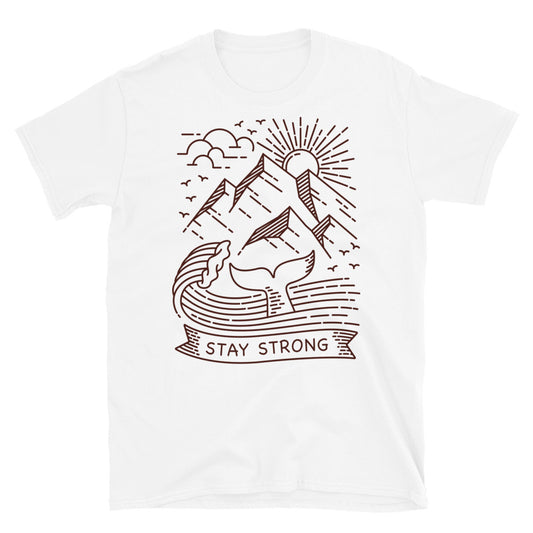 Manténgase en la línea strongwhale Fit Camiseta unisex Softstyle