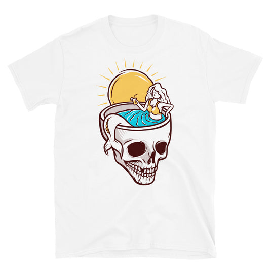 Mermaid chilling in a pool Fit Unisex Softstyle T-Shirt