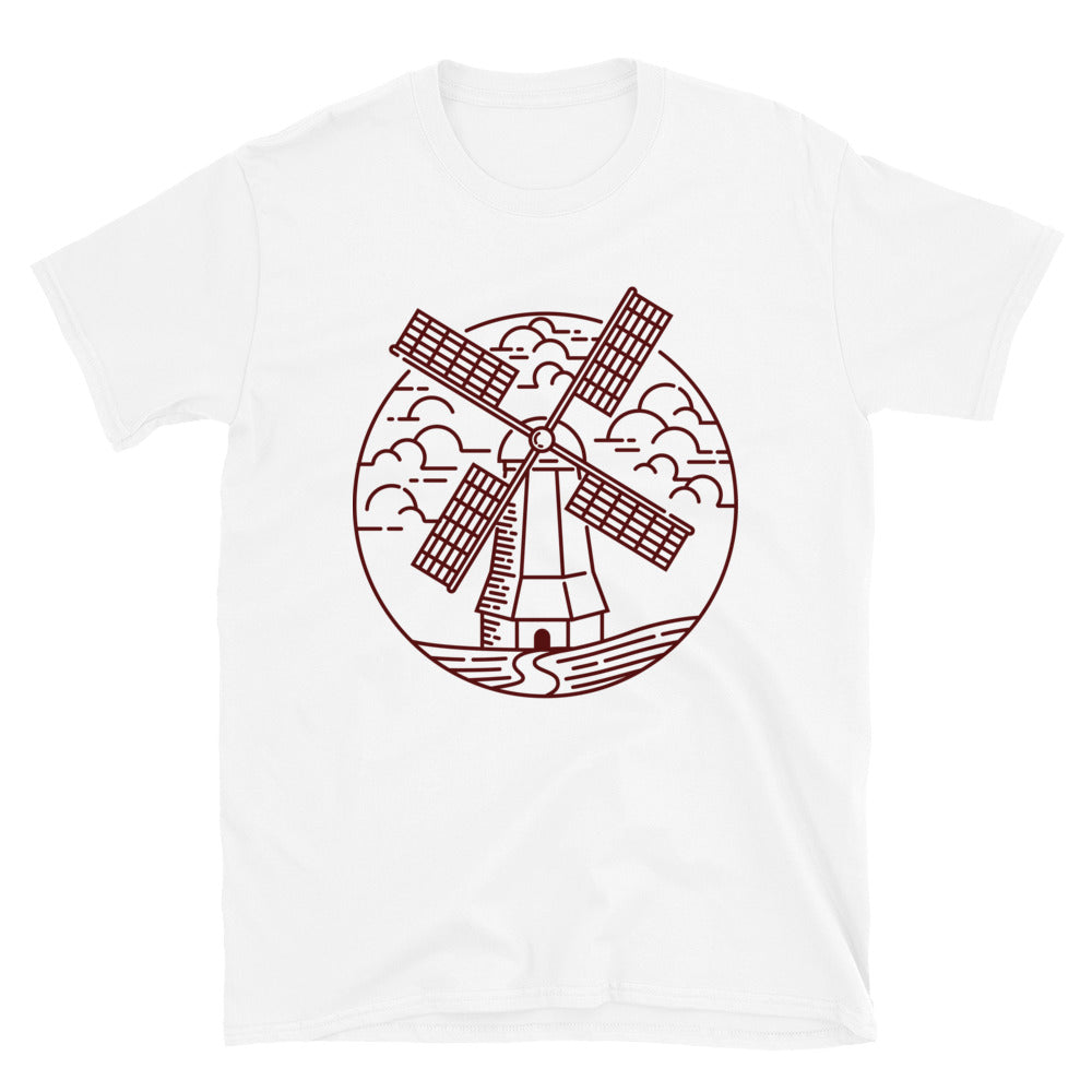 view of the windmill Fit Unisex Softstyle T-Shirt