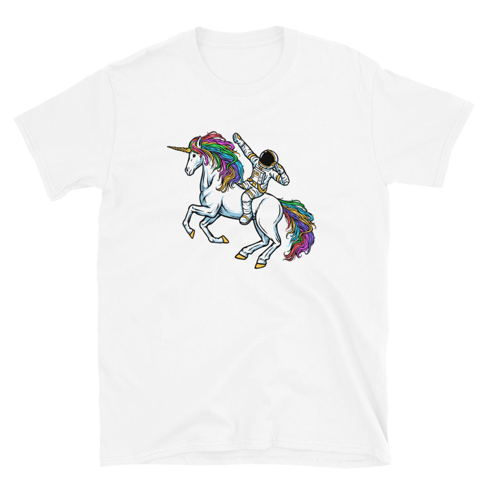 Astronaut and Unicorn - Fit Unisex Softstyle T-Shirt