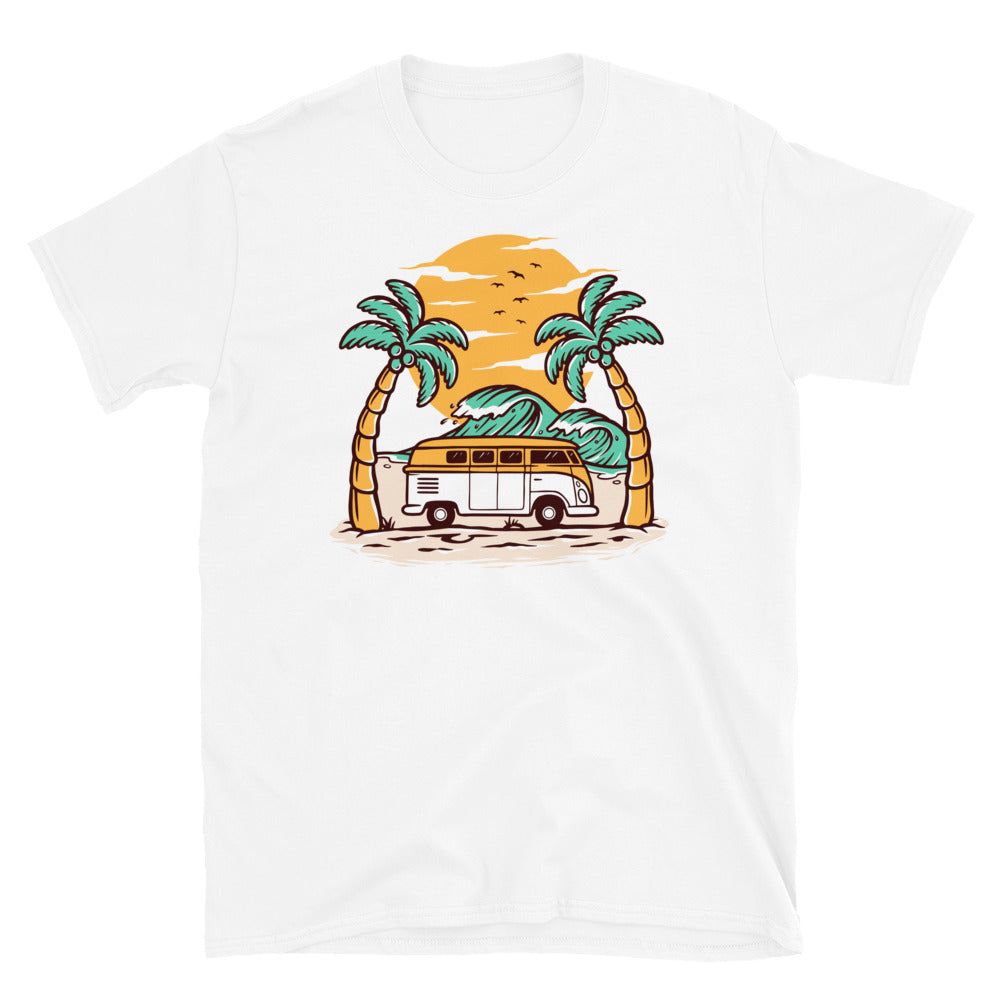 Beautiful Beach Views - Fit Unisex Softstyle T-Shirt