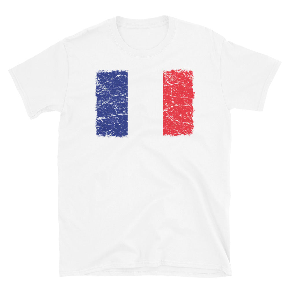 France Flag - Fit Unisex Softstyle T-Shirt