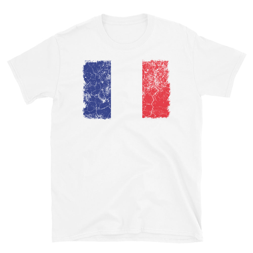 France Flag - Fit Unisex Softstyle T-Shirt